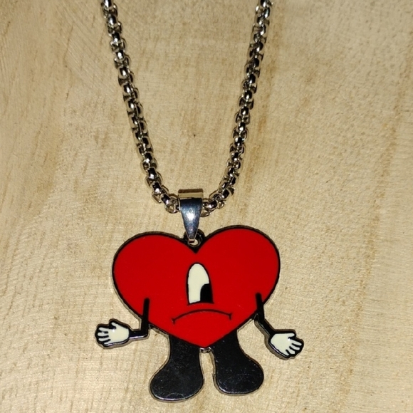 Other - Red Heart Pendant Necklace